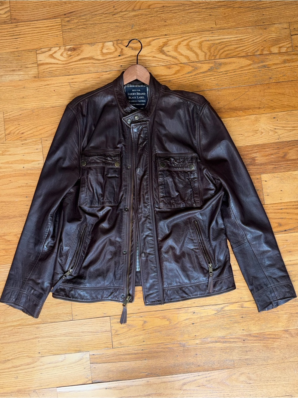 Lucky Brand Brown Leather Jacket